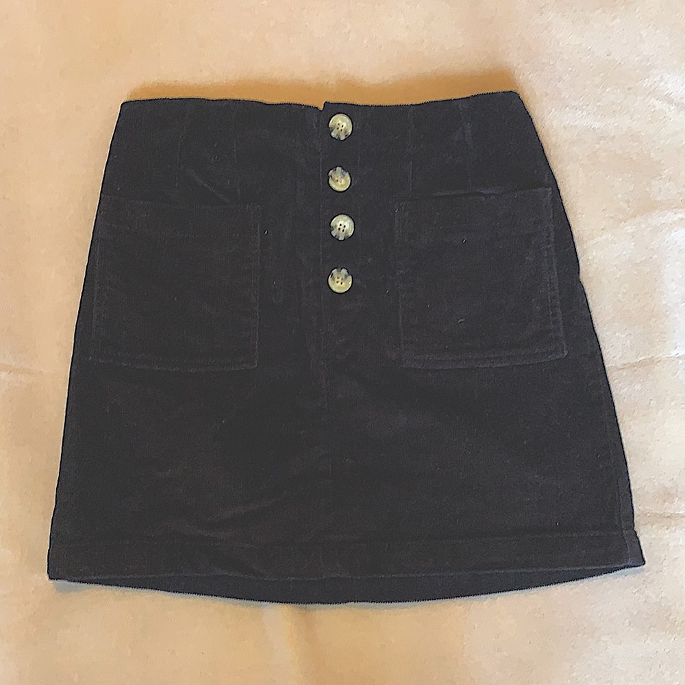 JOLT Black Corduroy Skirt